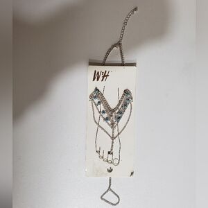 H&M Turquoise Beaded Foot Bracelet